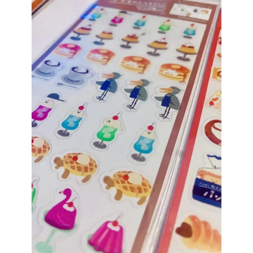Furukawashiko Stickers - 3 Sheets Kawaii Bakery, Journaling Planner Clear Decal